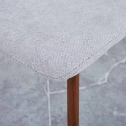 Gray and Black Fabric Upholstered Dining Chairs (Set of 4) by Wateday -Wateday Sales Store gray wateday dining chairs yj yuki9595659 4f 1000