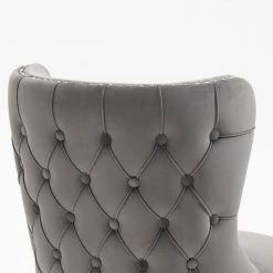 Gray Upholstered Wing-Back Dining Chairs (Set of 2) by Wateday -Wateday Sales Store gray wateday dining chairs yj yuki9596037 c3 1000