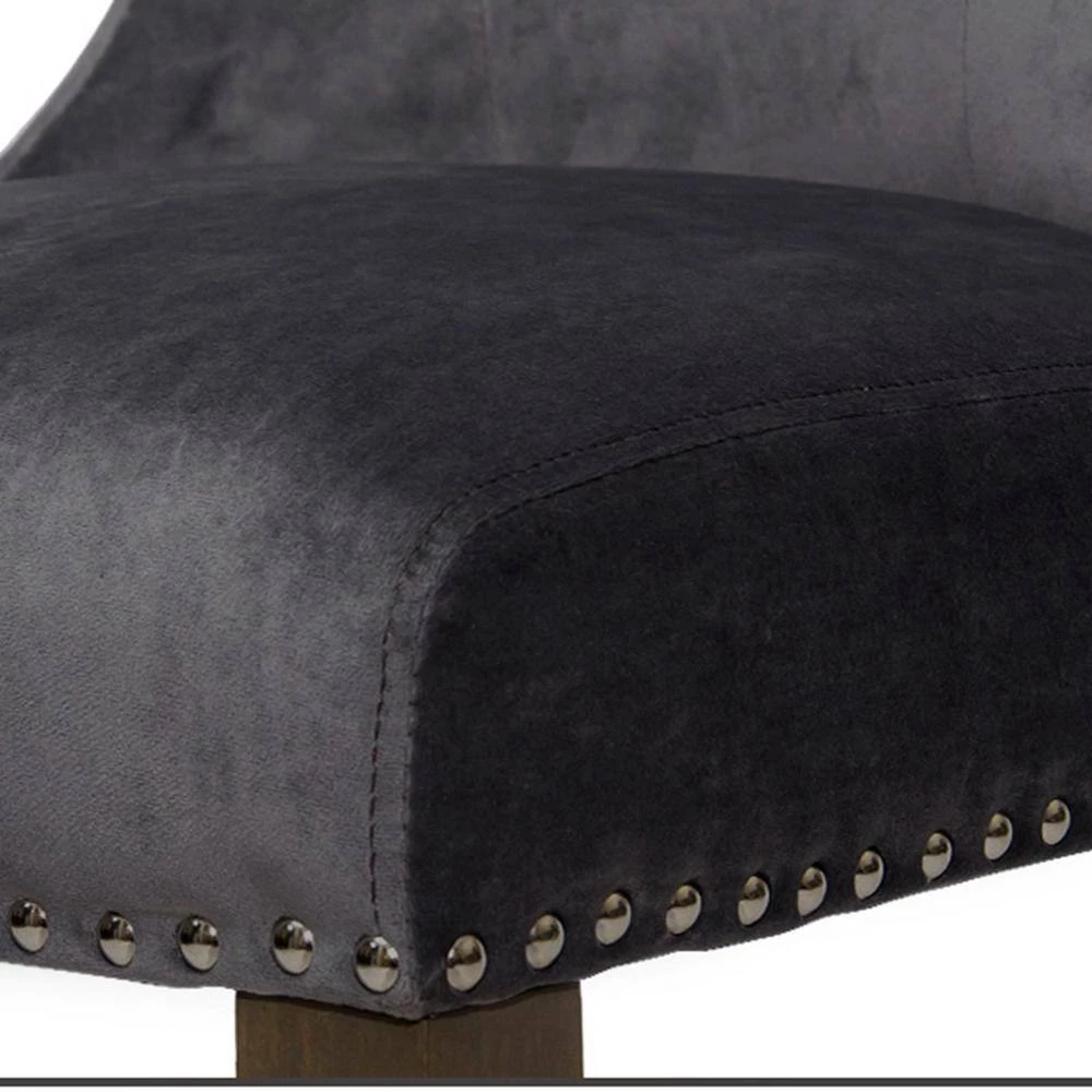 Gray Upholstered Dining Chair (Set of 4) by Wateday 5 Gray Upholstered Dining Chair (Set of 4) by Wateday - Image 5