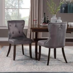 Gray Upholstered Dining Chair (Set of 6) by Wateday -Wateday Sales Store gray wateday dining chairs yj yuki9596177 c3 1000