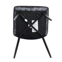 Gray Velvet Dining Side Chair (Set of 4) by Wateday -Wateday Sales Store gray wateday dining chairs yj yuki9596236 1f 1000