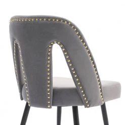 Gray Velvet Upholstered Dining Side Chair (Set of 2) by Wateday 10 Gray Velvet Upholstered Dining Side Chair (Set of 2) by Wateday -Wateday Sales Store gray wateday dining chairs yj yuki9596766 4f 1000