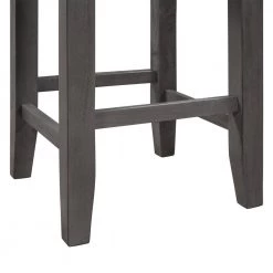 4-Piece Rectangular Wood Top Gray Dining Table Set by Wateday -Wateday Sales Store gray wateday dining room sets yj yuki9595554 1f 1000