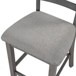 5-Piece Gray Wood Top Bar Table Set Dining Room Set Seats 4 by Wateday 12 5-Piece Gray Wood Top Bar Table Set Dining Room Set Seats 4 by Wateday -Wateday Sales Store gray wateday dining room sets yj yuki9596874 1f 1000