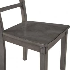 5-piece Gray Wood Top Bar Table Set Dining Room Set Seats 4 by Wateday 12 5-piece Gray Wood Top Bar Table Set Dining Room Set Seats 4 by Wateday -Wateday Sales Store gray wateday dining room sets yj yuki9596881 1f 1000