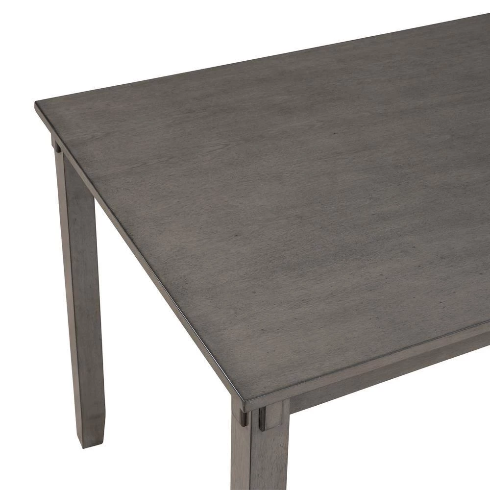 5-piece Gray Wood Top Bar Table Set Dining Room Set Seats 4 by Wateday 4 5-piece Gray Wood Top Bar Table Set Dining Room Set Seats 4 by Wateday - Image 4