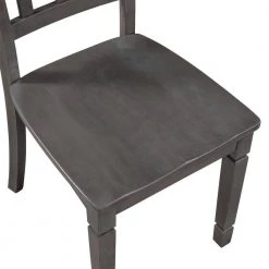 6-piece Gray Wood Top Bar Table Set Dining Room Set Seats 6 with Bench by Wateday -Wateday Sales Store gray wateday dining room sets yj yuki9596885 1f 1000