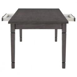 6-piece Gray Wood Top Bar Table Set Dining Room Set Seats 6 with Bench by Wateday -Wateday Sales Store gray wateday dining room sets yj yuki9596885 c3 1000