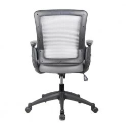 Gray Mid-Back Mesh Executive Chair with Height Adjustable Arms by Wateday -Wateday Sales Store gray wateday executive chairs yj yuki9595034 4f 1000