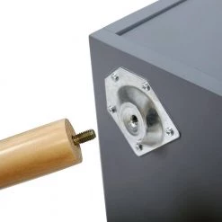 2-Drawer Gray Nightstand 28 in. H x 12 in. W x 16 in. D (Set of 2) by Wateday -Wateday Sales Store gray wateday nightstands yj yuki9595384 4f 1000