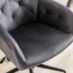 Gray Velvet Office Executive Chairs with Arms by Wateday -Wateday Sales Store gray wateday office stools yj yuki9596469 4f 1000