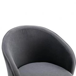Gray Velvet Office Swivel Chairs with Arms by Wateday -Wateday Sales Store gray wateday office stools yj yuki9596471 4f 1000