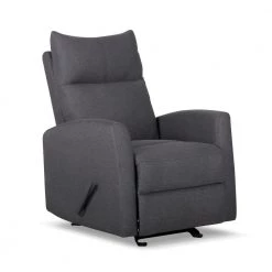Gray Fabric Manual Glider Recliner by Wateday