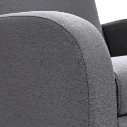 Gray Fabric Handle Manual Glider Swivel Recliner by Wateday -Wateday Sales Store gray wateday recliners yj yuki9595879 1f 1000