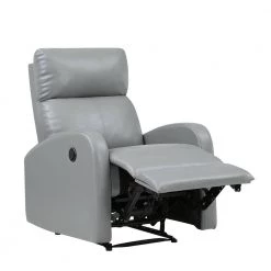 Gray Faux Leather Power Recliner by Wateday -Wateday Sales Store gray wateday recliners yj yuki9595901 4f 1000