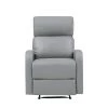 Gray Faux Leather Power Recliner by Wateday
