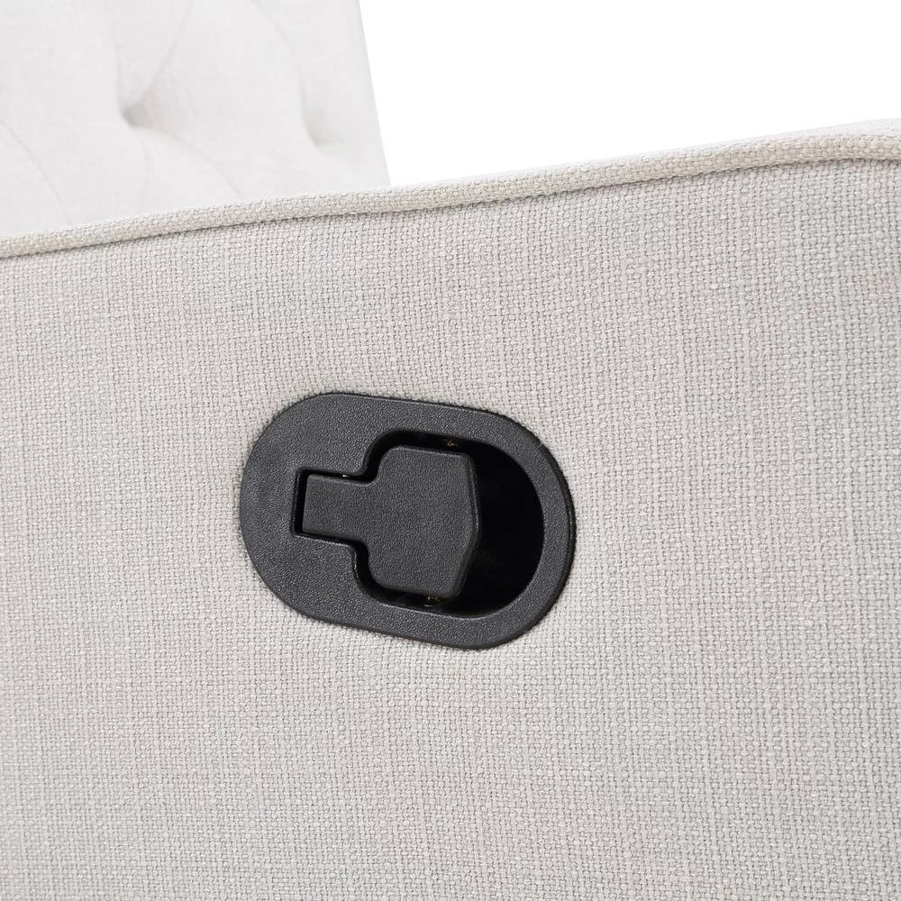 Gray Fabric Tufted Swivel Glider Recliner by Wateday 5 Gray Fabric Tufted Swivel Glider Recliner by Wateday - Image 5