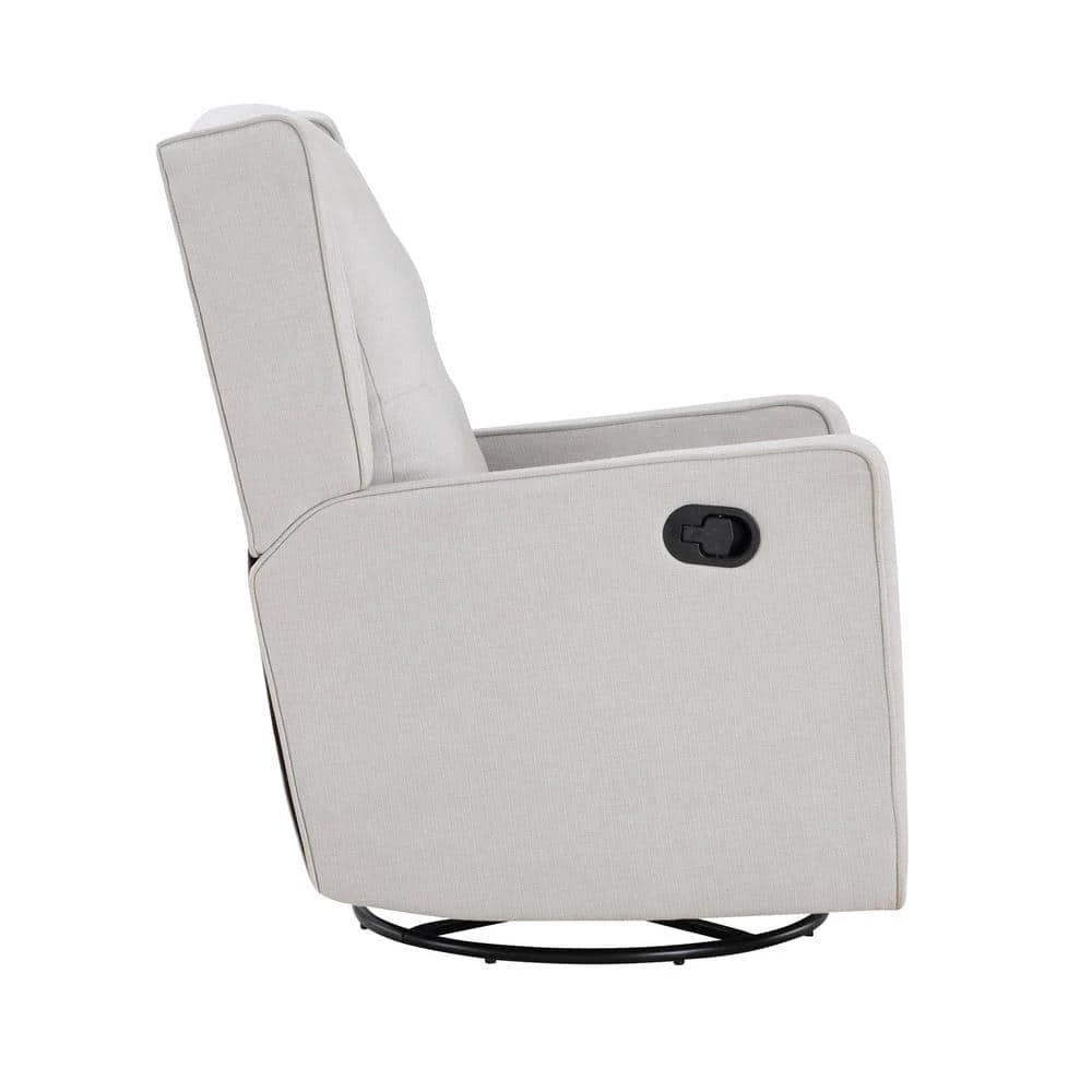 Gray Fabric Tufted Swivel Glider Recliner by Wateday 4 Gray Fabric Tufted Swivel Glider Recliner by Wateday - Image 4