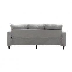 77.90 in. W Square Arm 2-piece Linen L-Shape Sectional Sofa in Gray by Wateday -Wateday Sales Store gray wateday sectional sofas yj yuki9596797 44 1000