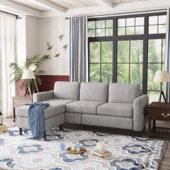 77.90 in. W Square Arm 2-piece Linen L-Shape Sectional Sofa in Gray by Wateday -Wateday Sales Store gray wateday sectional sofas yj yuki9596797 c3 1000