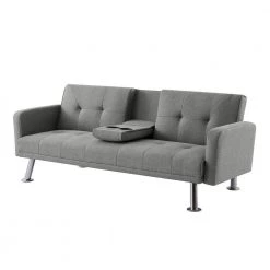 73.23 in. W Flared Arm Fabric Modern Straight Convertible Folding Sleeper Sofa in Gray Seats by Wateday -Wateday Sales Store gray wateday sofas couches yj yuki9596361 1f 1000