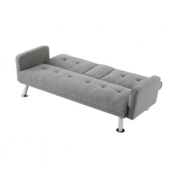 73.23 in. W Flared Arm Fabric Modern Straight Convertible Folding Sleeper Sofa in Gray Seats by Wateday -Wateday Sales Store gray wateday sofas couches yj yuki9596361 fa 1000