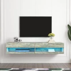 70.87 in. Gray TV Stand without Drawers Fits TV's up to 80 in. with 20 Color LEDs by Wateday 15 70.87 in. Gray TV Stand without Drawers Fits TV's up to 80 in. with 20 Color LEDs by Wateday -Wateday Sales Store gray wateday tv stands yj yuki9596377 31 1000