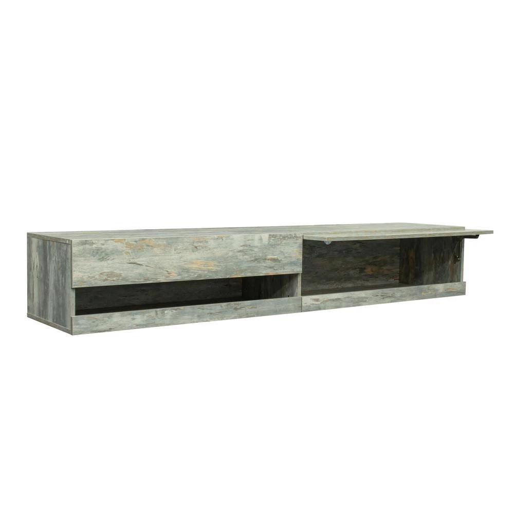 70.87 in. Gray TV Stand without Drawers Fits TV's up to 80 in. with 20 Color LEDs by Wateday 4 70.87 in. Gray TV Stand without Drawers Fits TV's up to 80 in. with 20 Color LEDs by Wateday - Image 4
