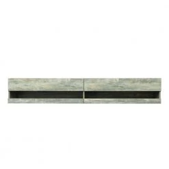 70.87 in. Gray TV Stand without Drawers Fits TV's up to 80 in. with 20 Color LEDs by Wateday