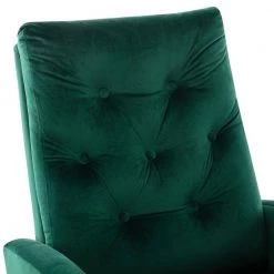 Green Velvet High Back Rocking Chair by Wateday -Wateday Sales Store green wateday accent chairs yj yuki9596092 4f 1000