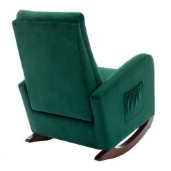 Green Velvet High Back Rocking Chair by Wateday -Wateday Sales Store green wateday accent chairs yj yuki9596092 c3 1000