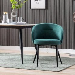 Green Upholstered Fabric Dining Chairs with Metal Legs (Set of 2) by Wateday -Wateday Sales Store green wateday dining chairs yj w21236341 31 1000