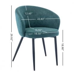 Green Upholstered Fabric Dining Chairs with Metal Legs (Set of 2) by Wateday -Wateday Sales Store green wateday dining chairs yj w21236341 44 1000