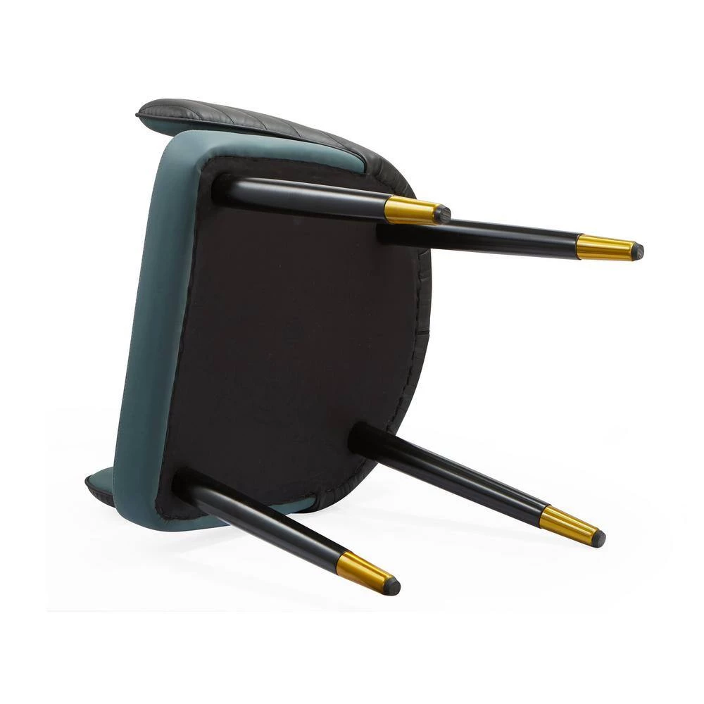 Green PU Leather Dining Side Chairs (Set of 2) by Wateday 5 Green PU Leather Dining Side Chairs (Set of 2) by Wateday - Image 5