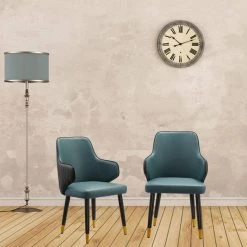 Green PU Leather Dining Side Chairs (Set of 2) by Wateday 13 Green PU Leather Dining Side Chairs (Set of 2) by Wateday -Wateday Sales Store green wateday dining chairs yj yuki9596025 31 1000