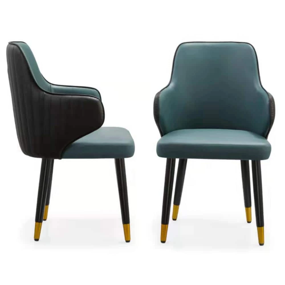 Green PU Leather Dining Side Chairs (Set of 2) by Wateday 1 Green PU Leather Dining Side Chairs (Set of 2) by Wateday