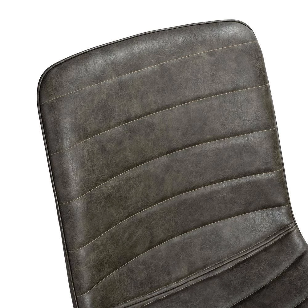 Green Vegan Leather Dining Side Chair (Set of 2) by Wateday 4 Green Vegan Leather Dining Side Chair (Set of 2) by Wateday - Image 4