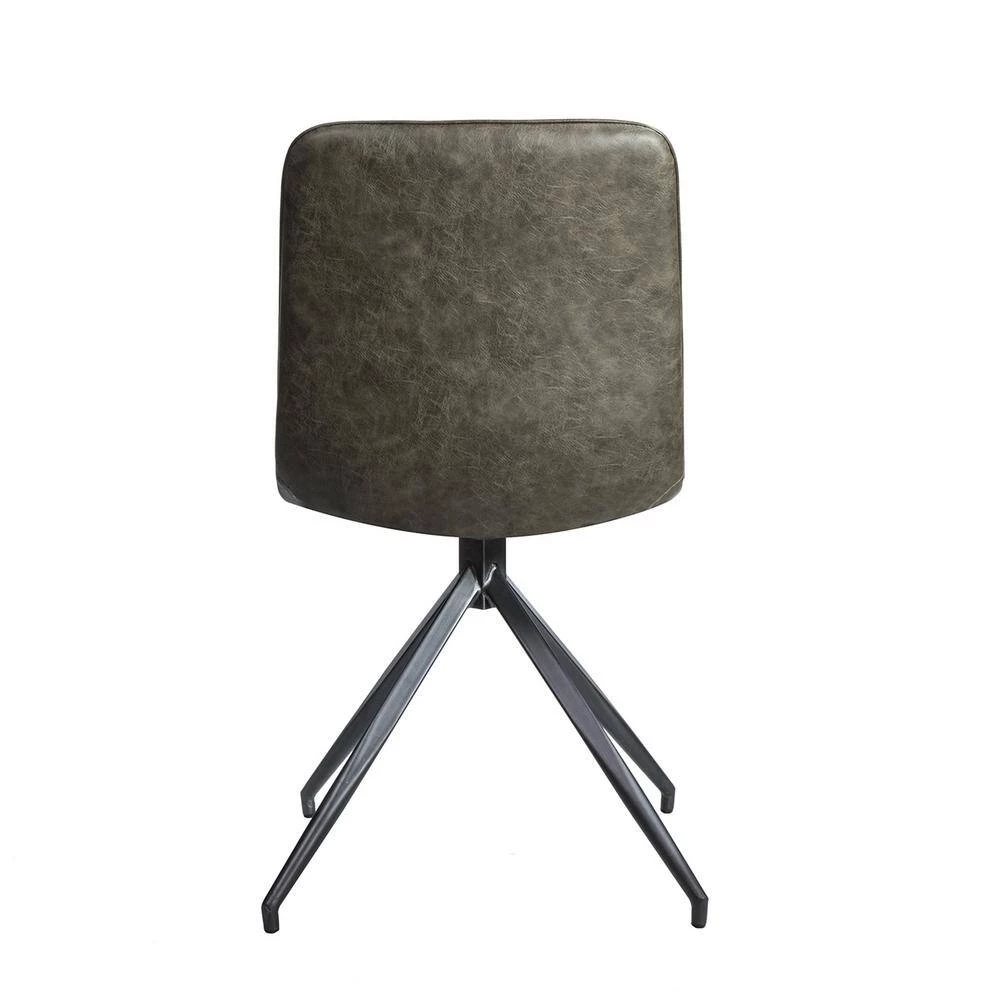 Green Vegan Leather Dining Side Chair (Set of 2) by Wateday 3 Green Vegan Leather Dining Side Chair (Set of 2) by Wateday - Image 3