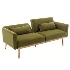 68.50 in. W Green Velvet 2-Seater Loveseats by Wateday -Wateday Sales Store green wateday loveseats yj yuki9595227 c3 1000
