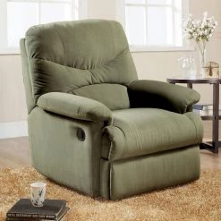 Green Microfiber Motion Recliner by Wateday -Wateday Sales Store green wateday recliners yj yuki9595865 31 1000