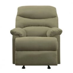 Green Microfiber Motion Recliner by Wateday