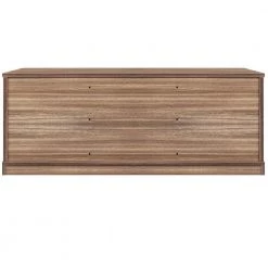 Light Brown Storage Bench with a Sliding Door and Adjustable Shelf, 18"H x 15.6"W x 46.7"L by Wateday -Wateday Sales Store light brown wateday dining benches yj yuki9595357 66 1000