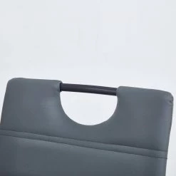 Light Gray Leather Dining Chairs with Painted Metal Legs (Set of 4) by Wateday -Wateday Sales Store light gray wateday dining chairs yj yuki9595911 c3 1000