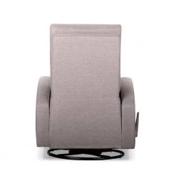 Light Gray Fabric Handle Manual Glider Swivel Recliner by Wateday -Wateday Sales Store light gray wateday recliners yj yuki9595871 4f 1000