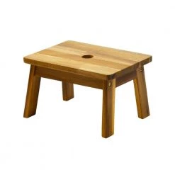 Natural Bench for Kids 8.8 in. H x 15 in. W x 10.2 in. D by Wateday