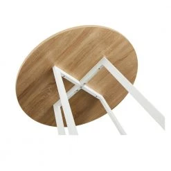 5-piece Round MDF Top Natural Dining Set by Wateday -Wateday Sales Store natural wateday dining room sets yj yuki9595167 4f 1000