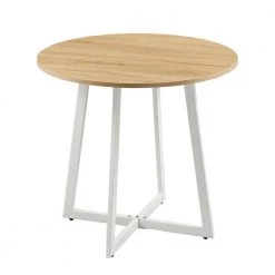 5-piece Round MDF Top Natural Dining Set by Wateday -Wateday Sales Store natural wateday dining room sets yj yuki9595167 c3 1000