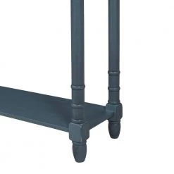 58 in. Navy Standard Rectangle Wood Console Table with Drawers and Bottom Shelf by Wateday -Wateday Sales Store navy wateday console tables yj yuki9596450 1f 1000