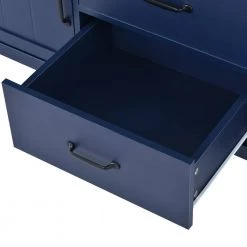 57 in. Navy TV Stand with 2 Drawers Fits TV's up to 68 in. by Wateday -Wateday Sales Store navy wateday tv stands yj yuki9596486 44 1000