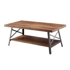 48 " Oak Rectangle Wood Coffee Table with Storage Shelf by Wateday -Wateday Sales Store oak wateday coffee tables yj yuki9595674 c3 1000